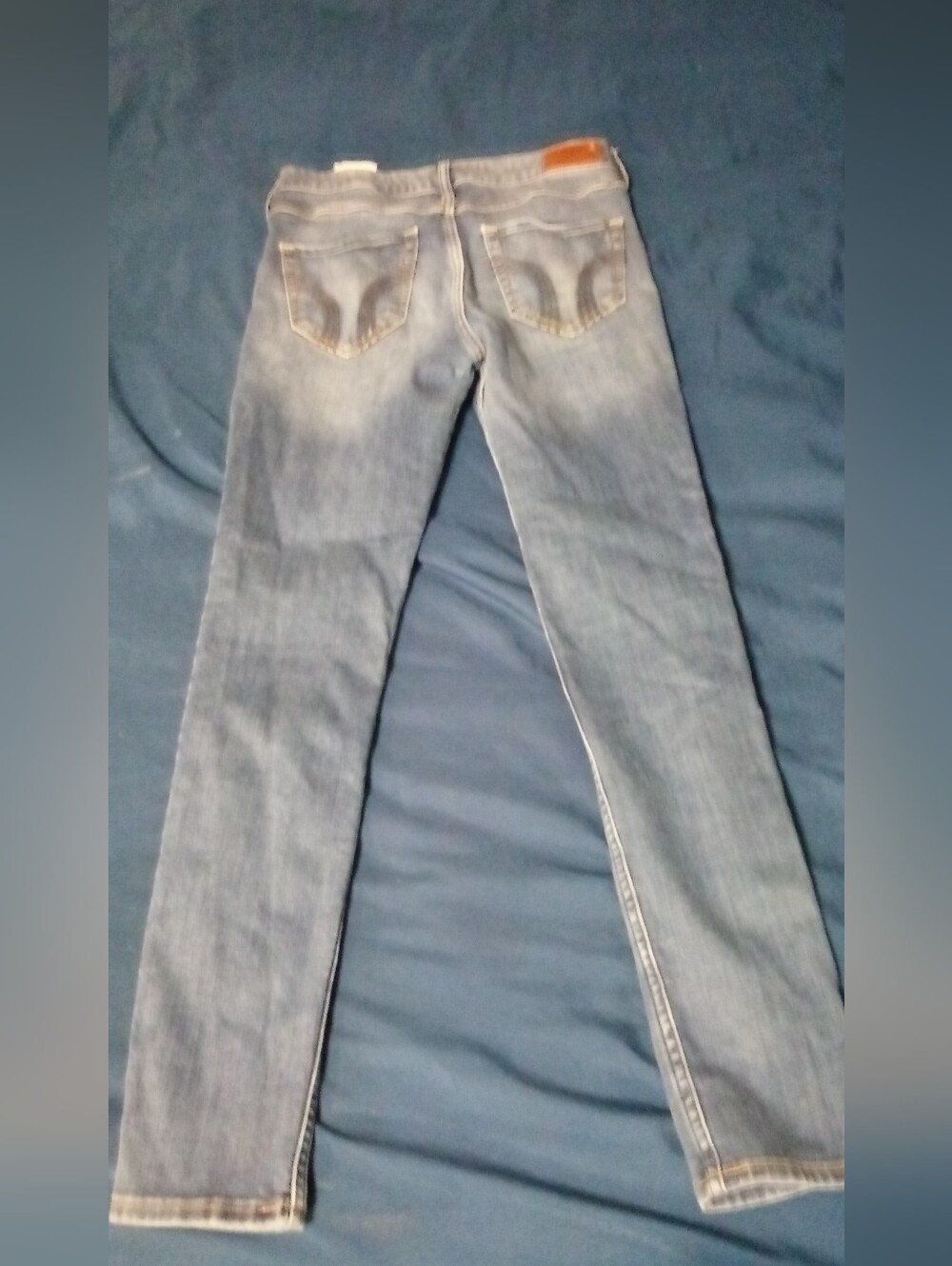 Hollister Light Blue Distressed High Rise Super Skinny Jeans/Size 2